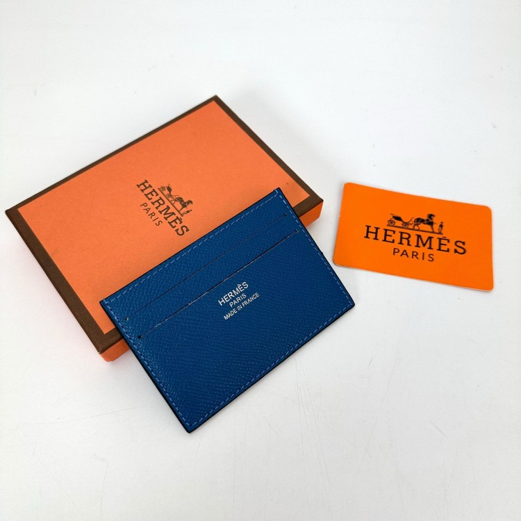 HERMES CARD HOLDER MAVİ